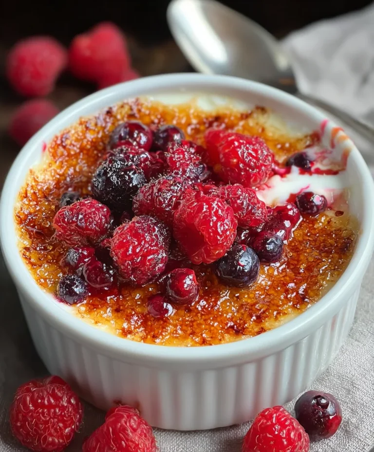 Easy Berry Brûlée- Decadent Dessert Recipe