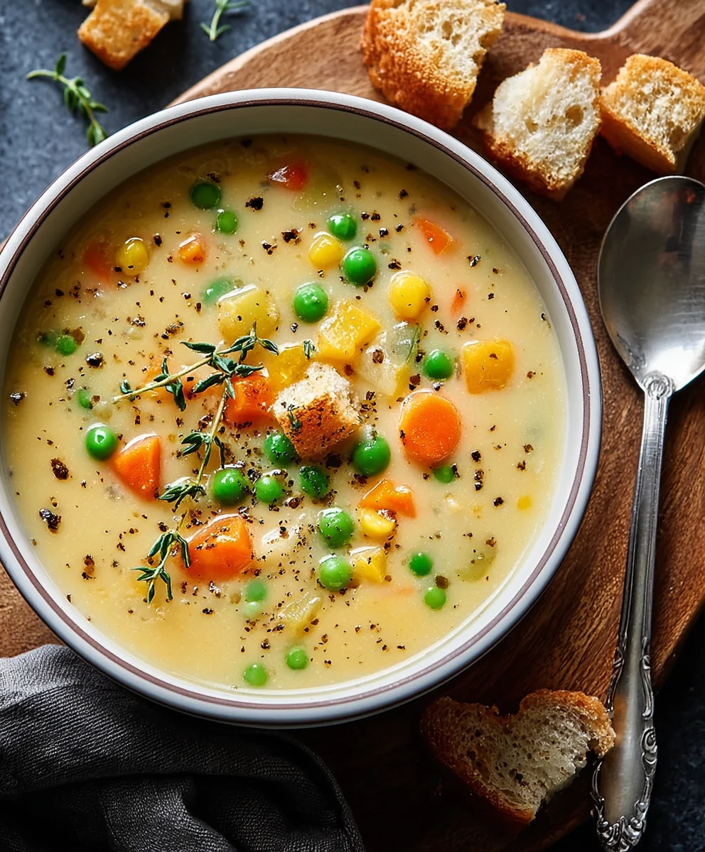 Easy One-Pot Creamy Vegetable Soup Recipe
