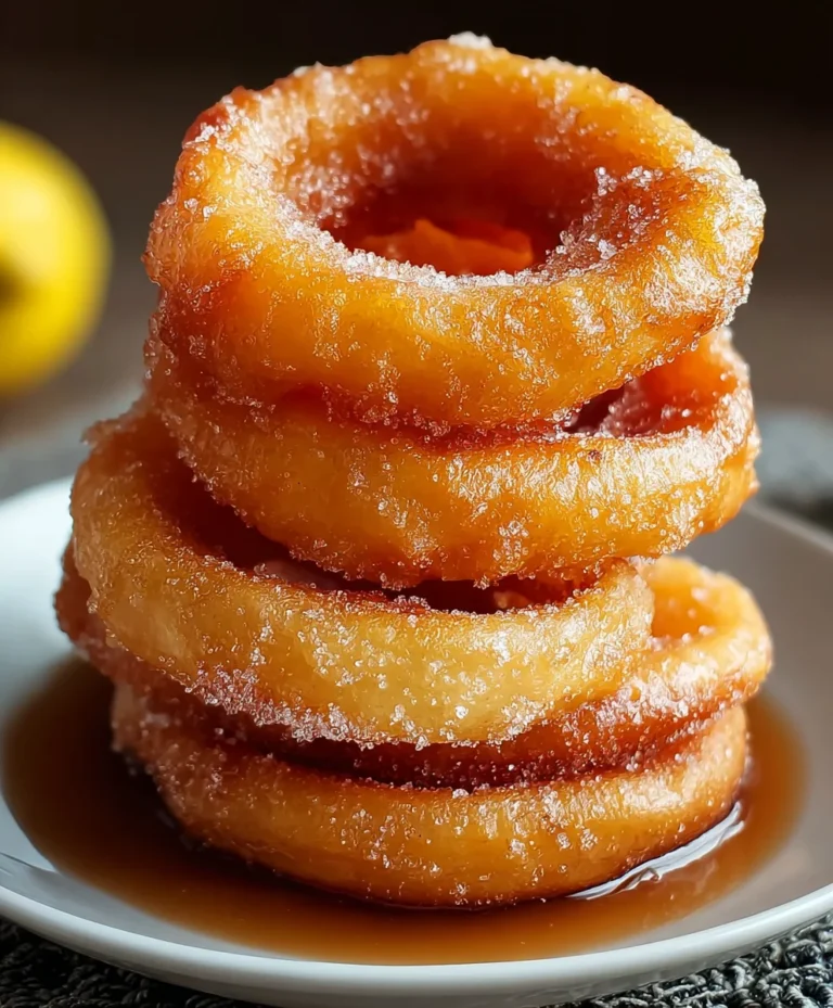 Crispy Fried Apple Rings-Sweet Dessert Recipe