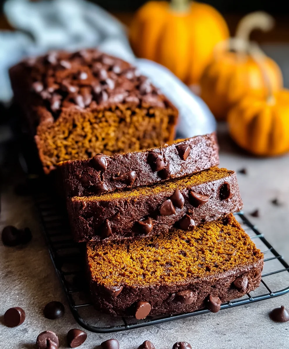 Moist Chocolate Pumpkin Bread-Best Fall Recipe