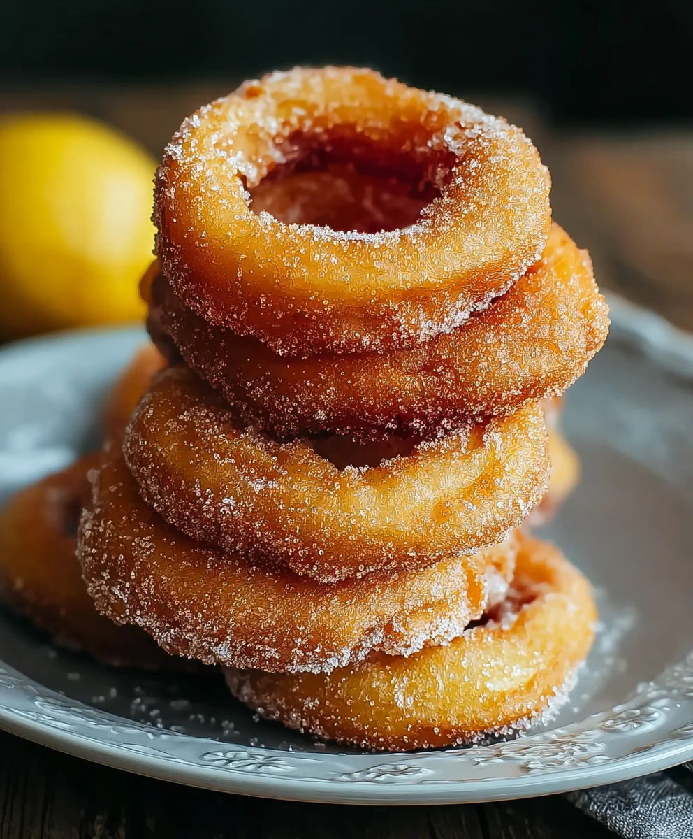 Crispy Fried Apple Rings-Sweet Dessert Recipe