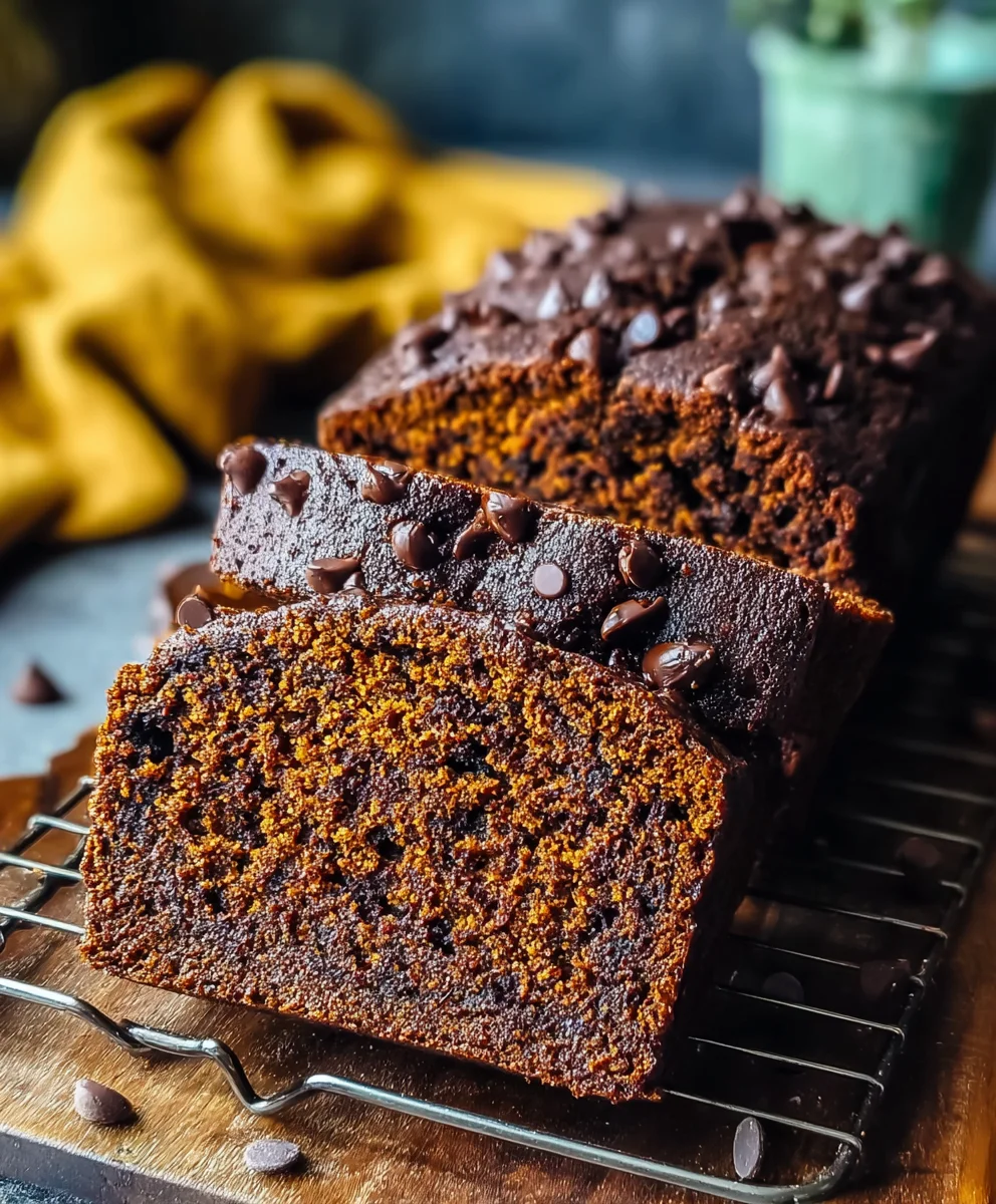 Moist Chocolate Pumpkin Bread-Best Fall Recipe