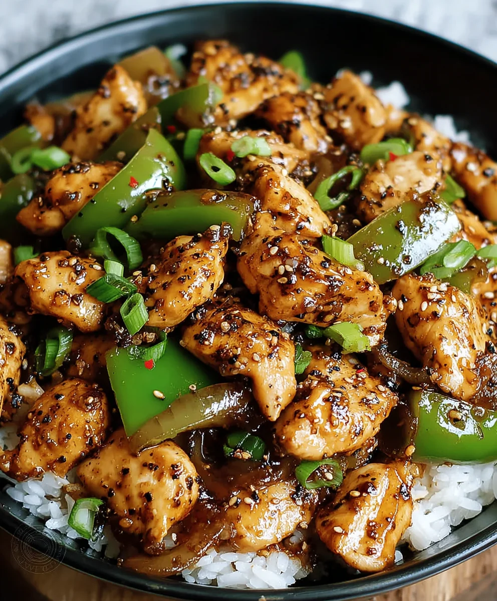 Spicy Black Pepper Chicken Stir-Fry - Easy Recipe