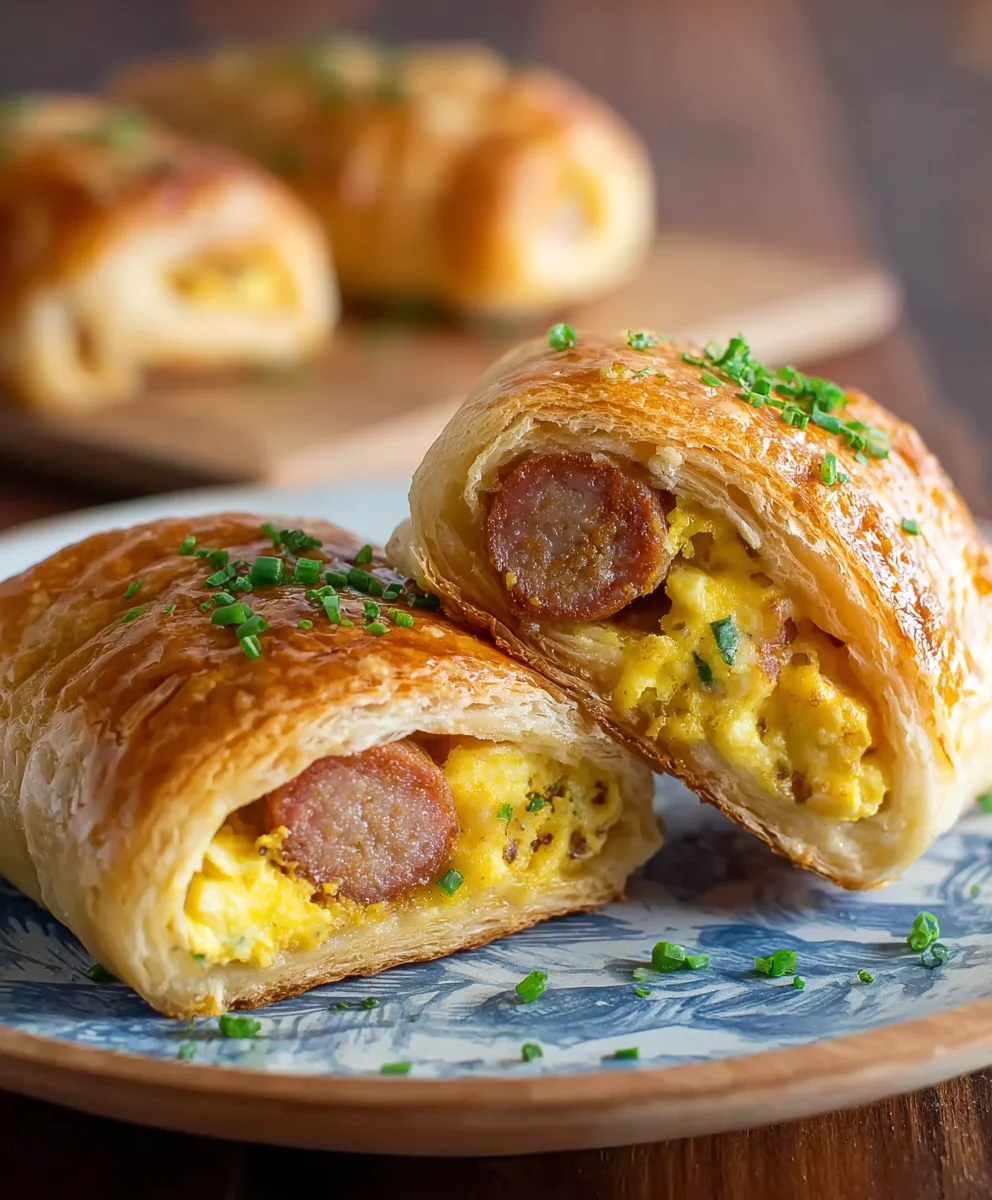 Sausage Egg Breakfast Roll-Ups - Quick Easy Morning Treat
