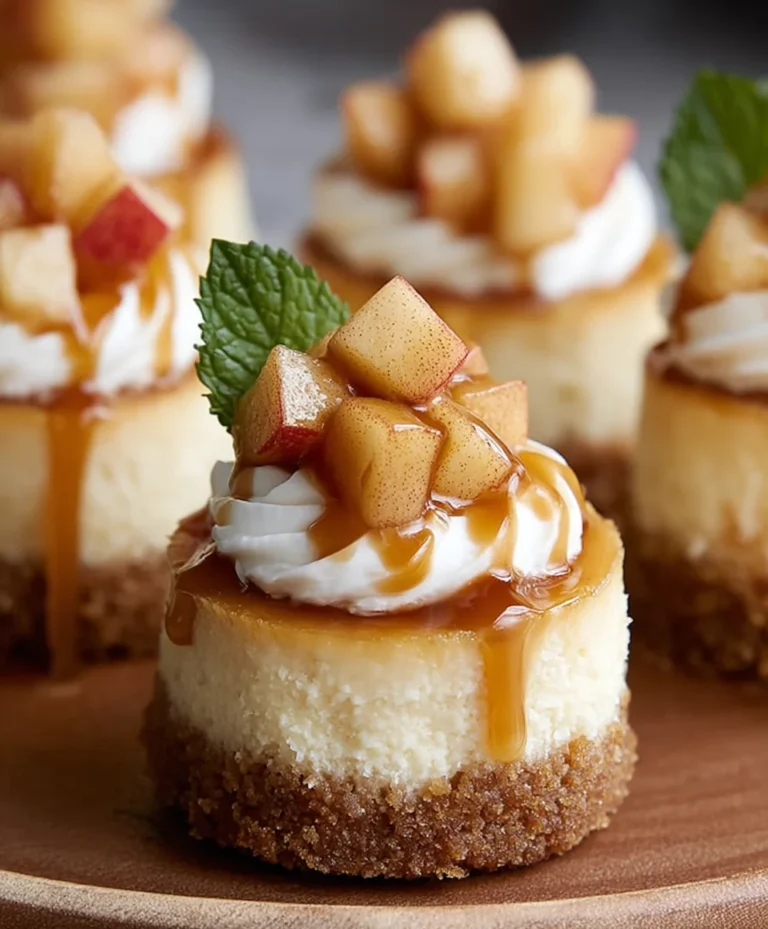 Easy Apple Mini Cheesecakes-Delicious & Simple Treats
