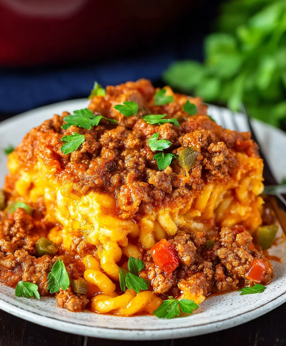 Quick Beef Sloppy Joe Casserole - Easy Weeknight Meal