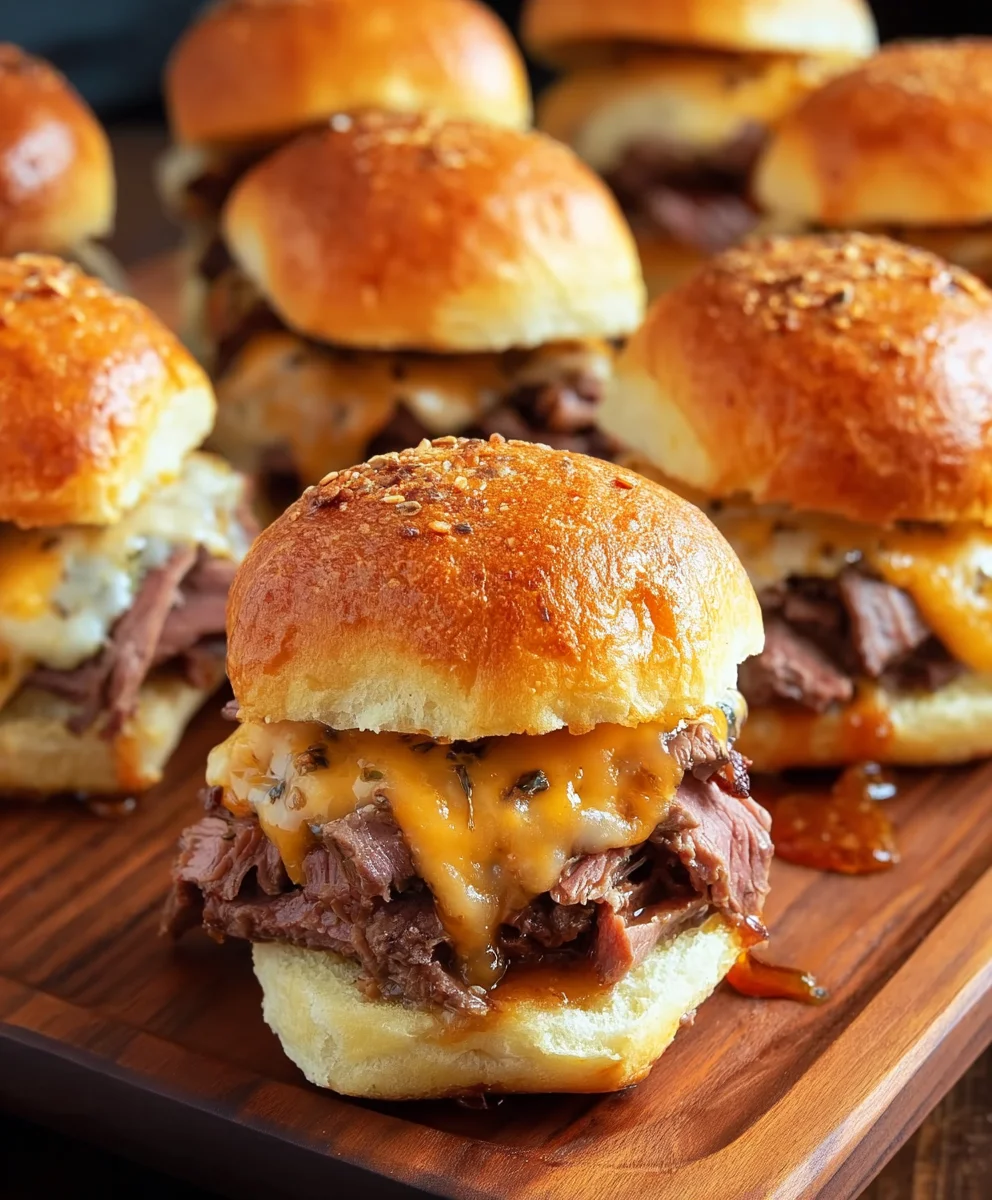 Easy Roast Beef Cheddar Sliders - Quick & Delicious