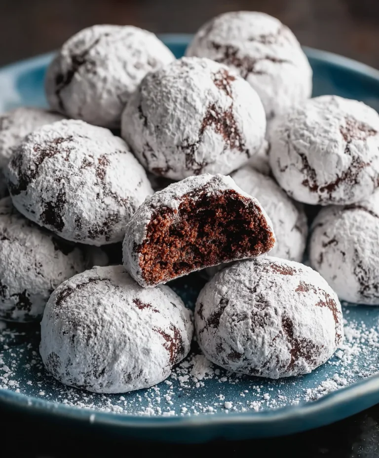 Easy Chocolate Snowball Cookies – Melt-in-Your-Mouth Bliss