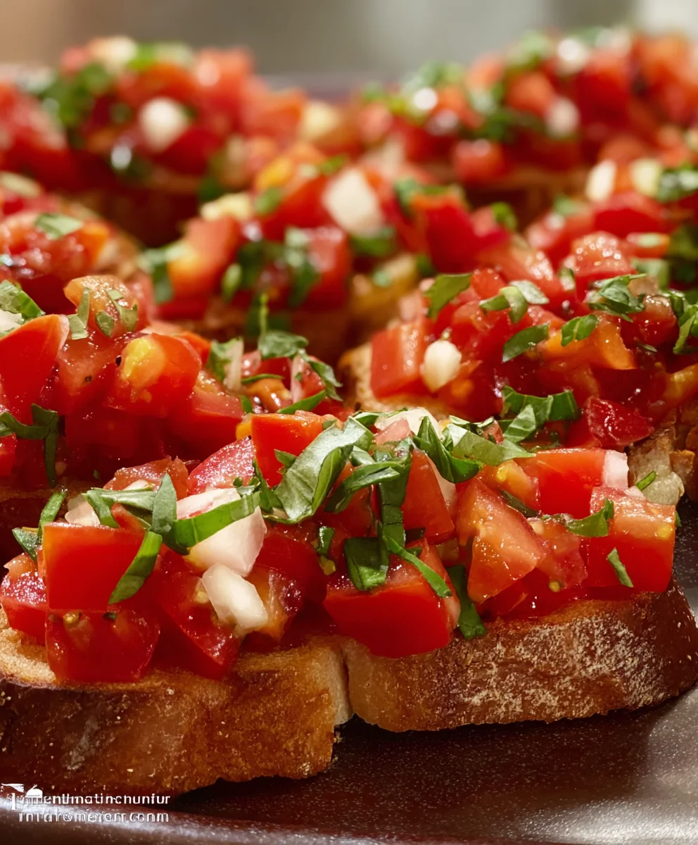 Easy Tomato Bruschetta Recipe - Fresh & Delicious