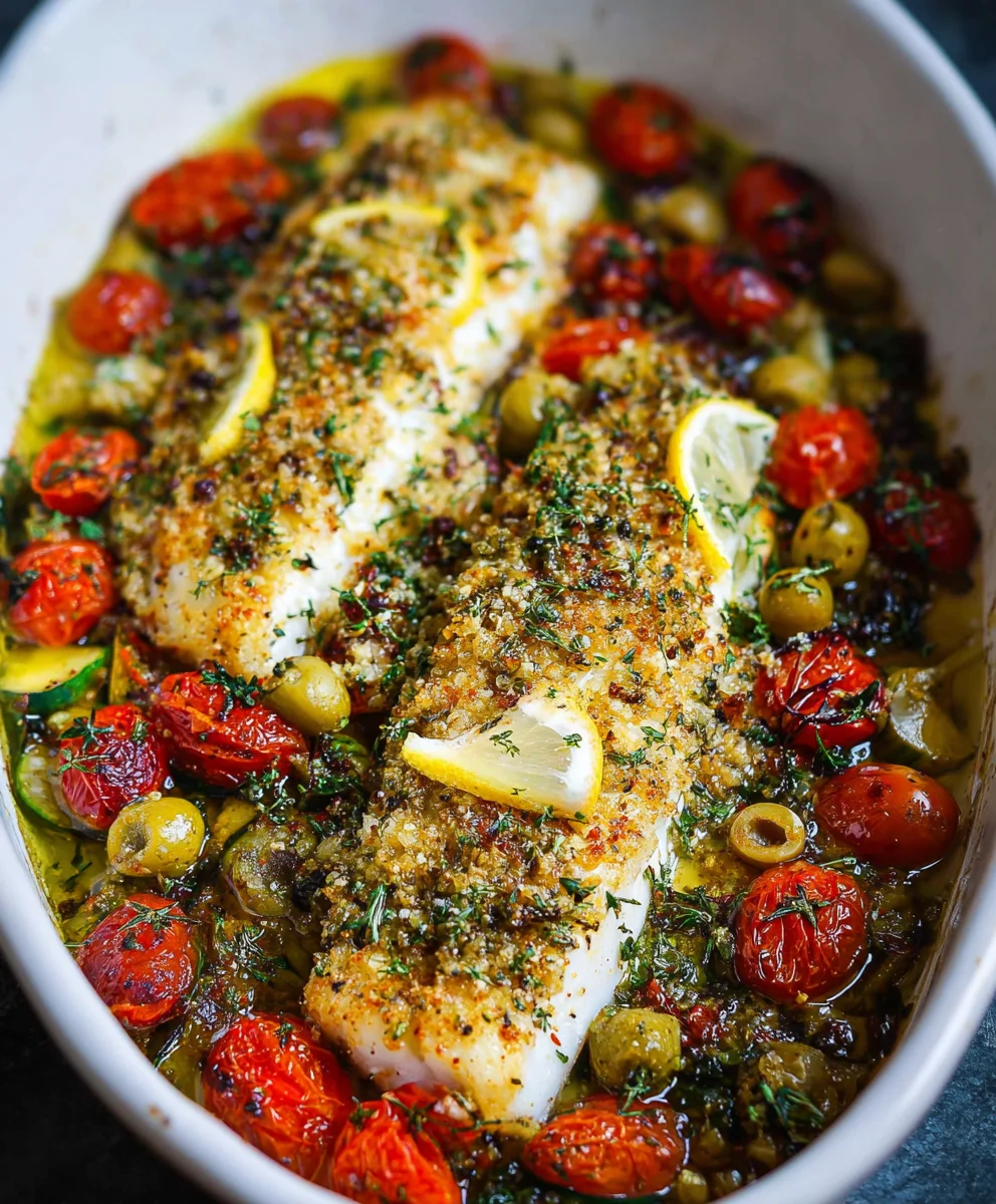 Easy Mediterranean Baked Fish Recipe