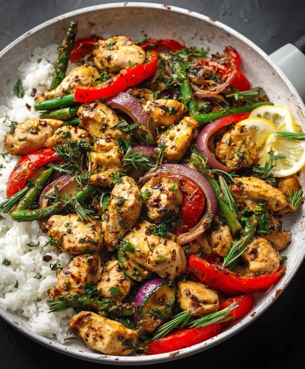 Easy Mediterranean Chicken Stir Fry Recipe-Quick & Flavorful