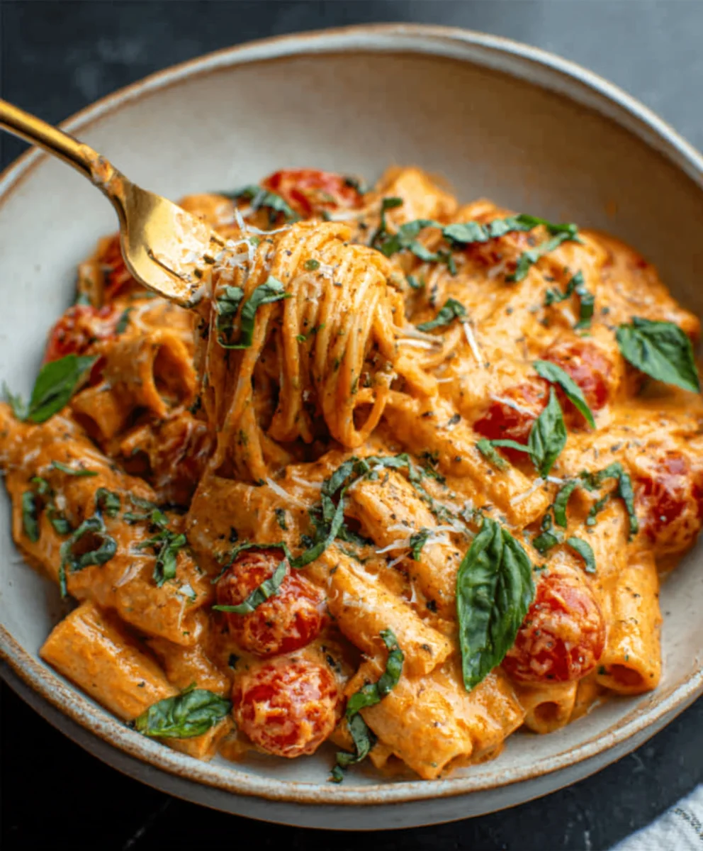 Creamy Tomato Garlic Pasta Recipe - Easy & Delicious