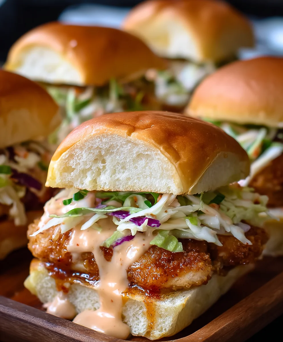 Easy Bang Bang Chicken Sliders Recipe Delicious