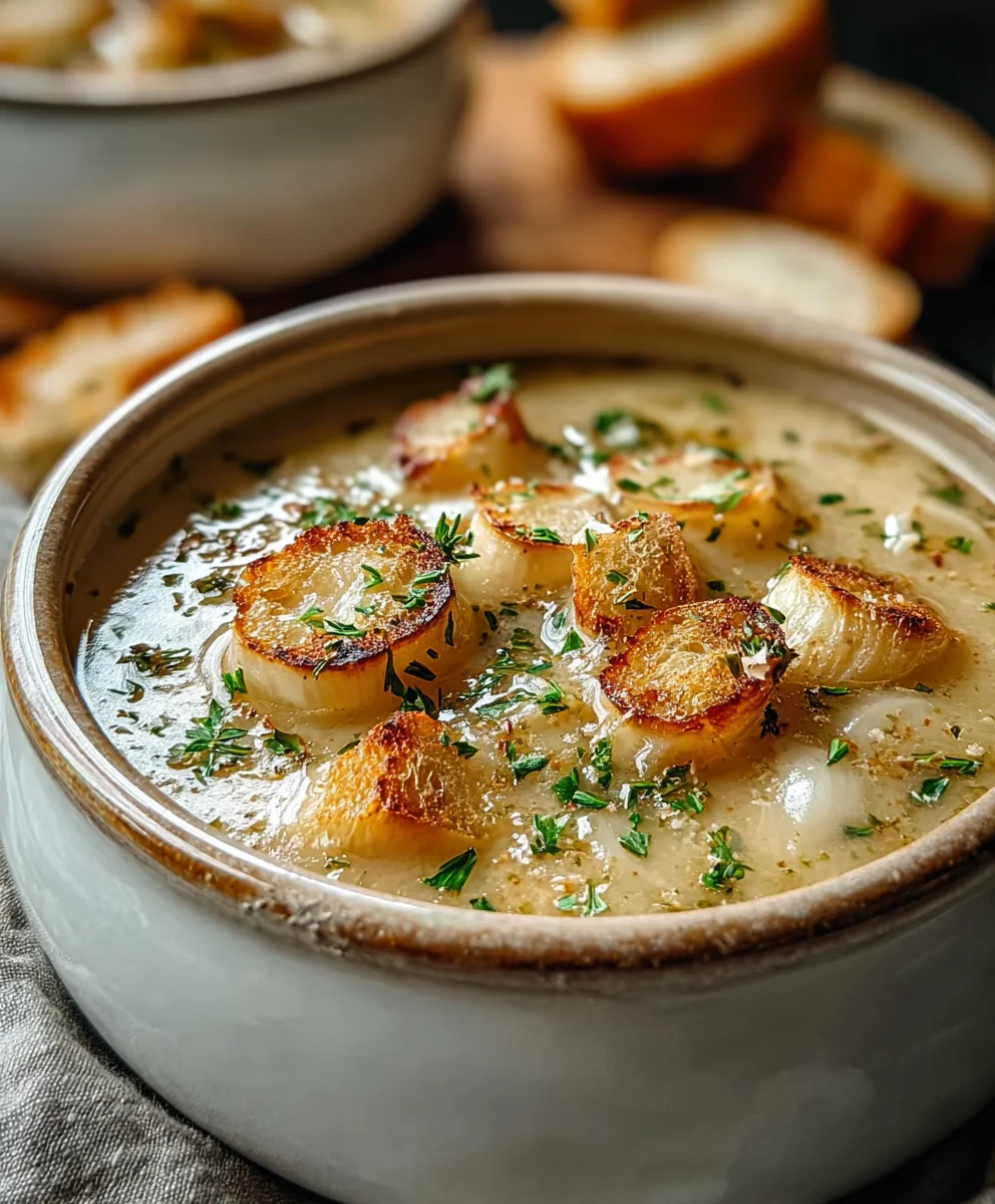Authentic French Garlic Soup Recipe- Rich & Flavorful