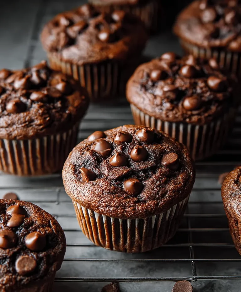 Double Chocolate Chip Muffins-Irresistible Easy Recipe