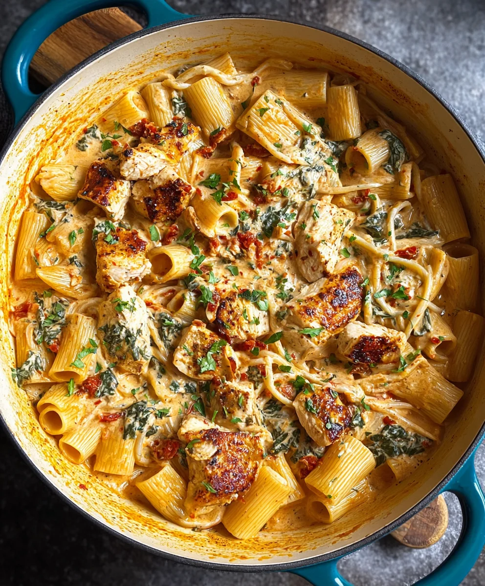 Easy Creamy Tuscan Chicken Pasta Recipe