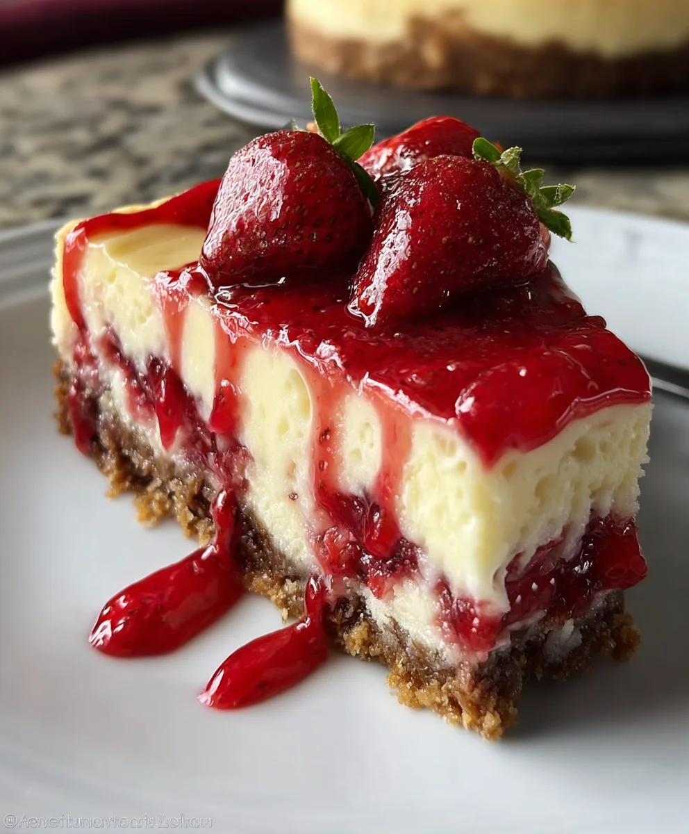 Easy Strawberry Cheesecake Recipe Creamy Delicious