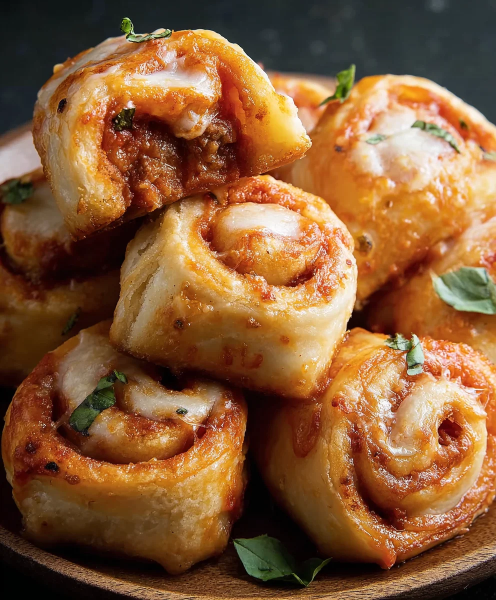 Homemade Beef Beef Pepperoni Pizza Rolls Recipe