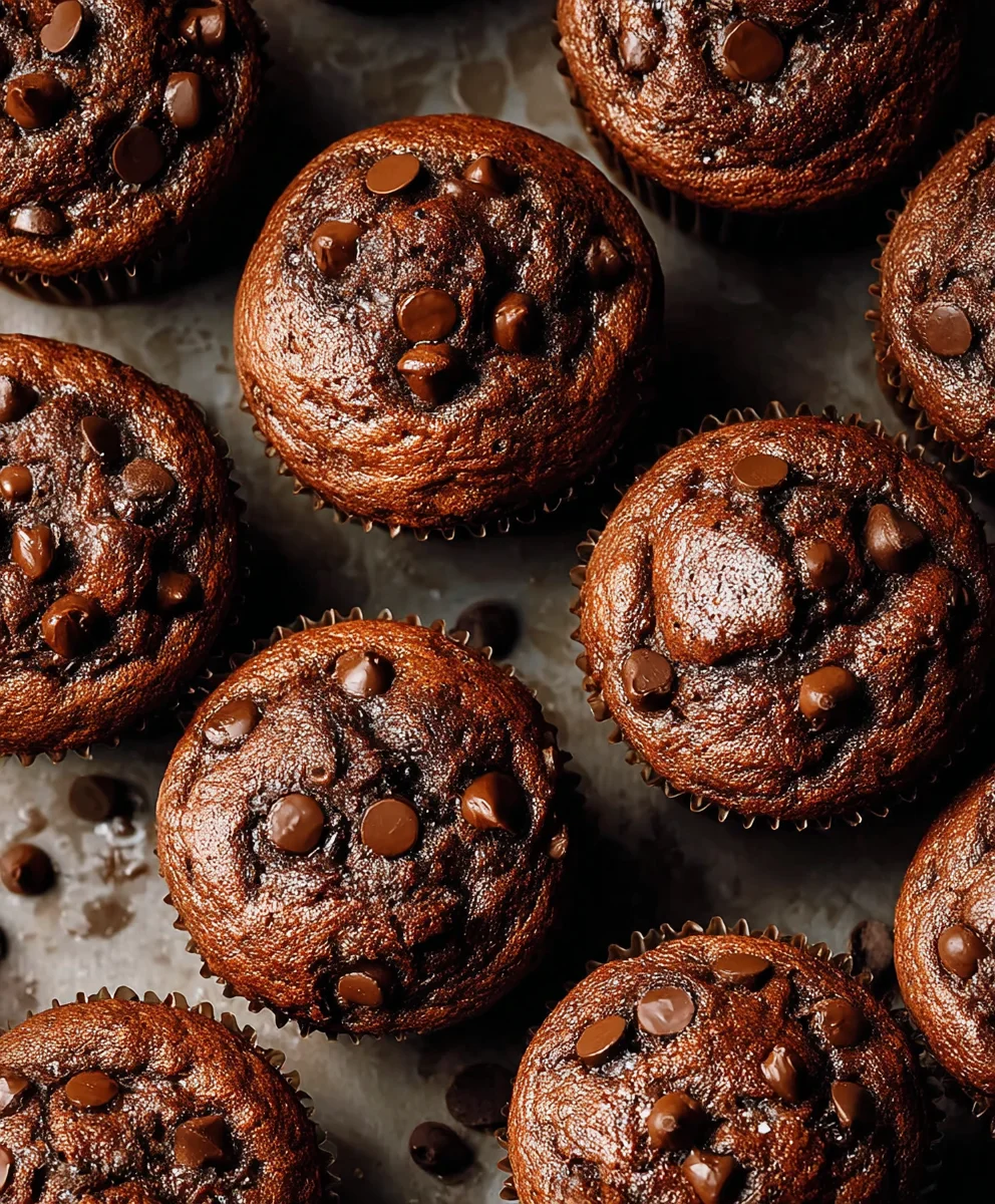 Double Chocolate Chip Muffins-Irresistible Easy Recipe