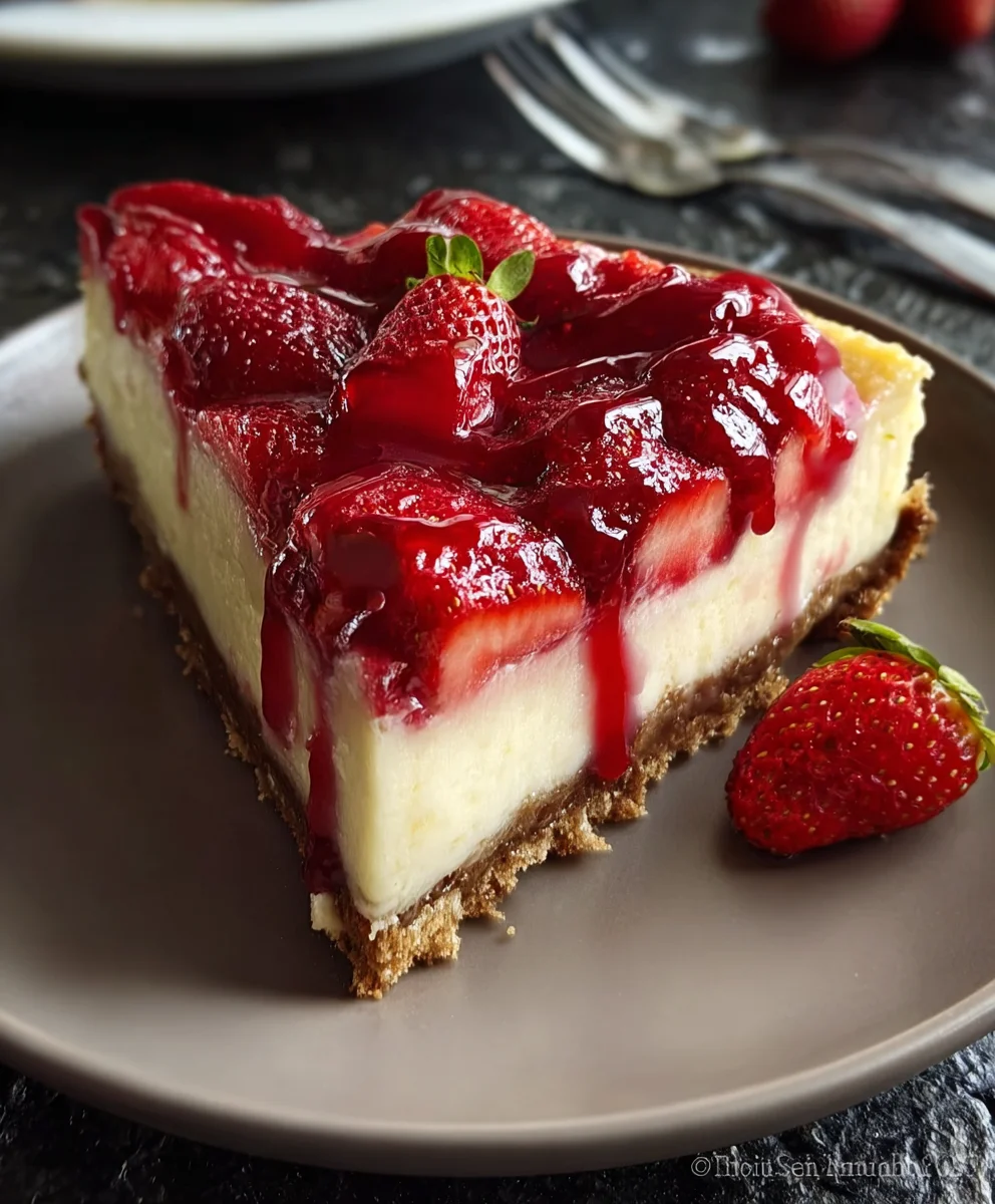 Easy Strawberry Cheesecake Recipe Creamy Delicious