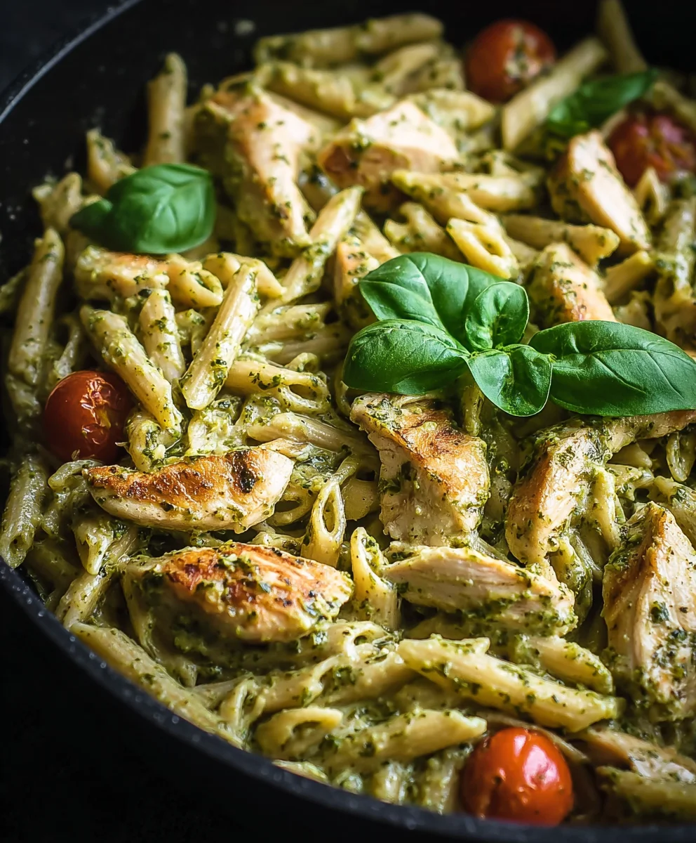 Creamy Chicken Pesto Pasta - Easy & Delicious Recipe