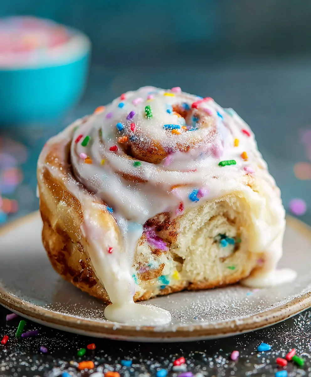 Funfetti Cinnamon Rolls - Easy & Delicious Treat