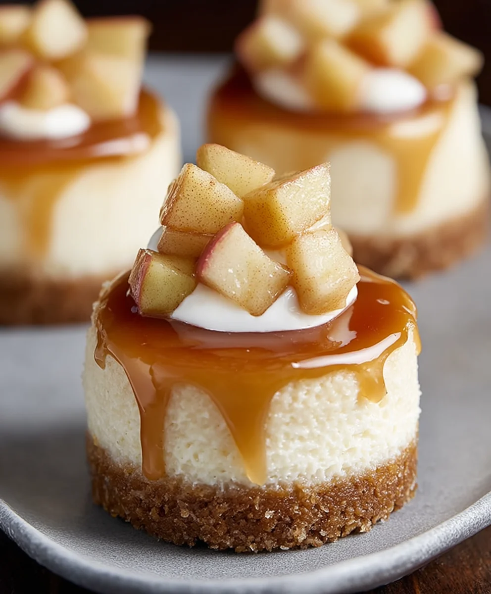 Easy Apple Mini Cheesecakes-Delicious & Simple Treats