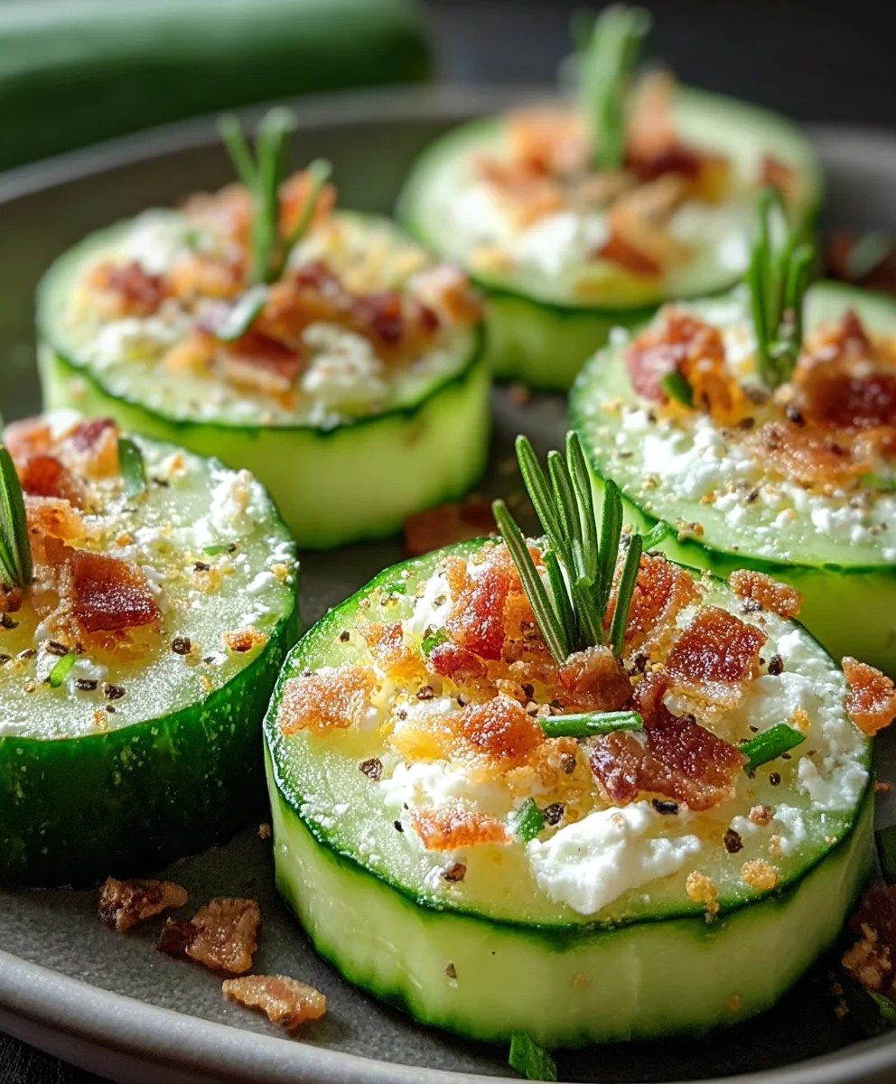 Low-Carb Cucumber Bites - Easy Healthy Snack