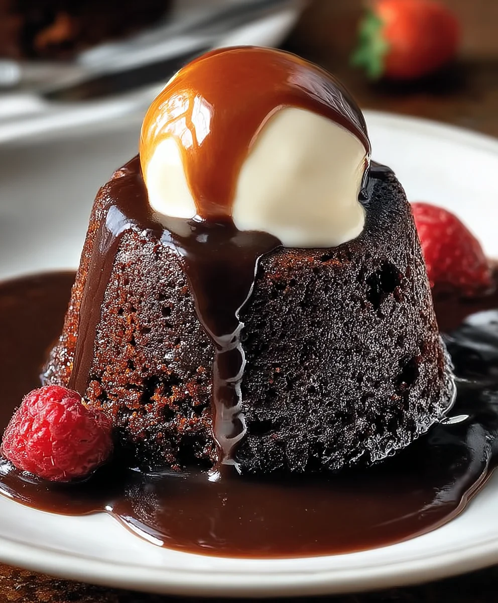 Rich Chocolate Sticky Toffee Pudding for Two