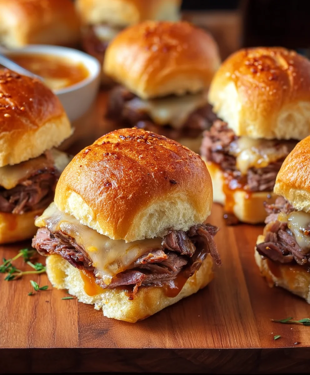 Easy Roast Beef Cheddar Sliders - Quick & Delicious