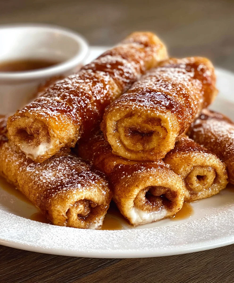 Cinnamon Roll French Toast Roll-Ups Delicious Easy Recipe