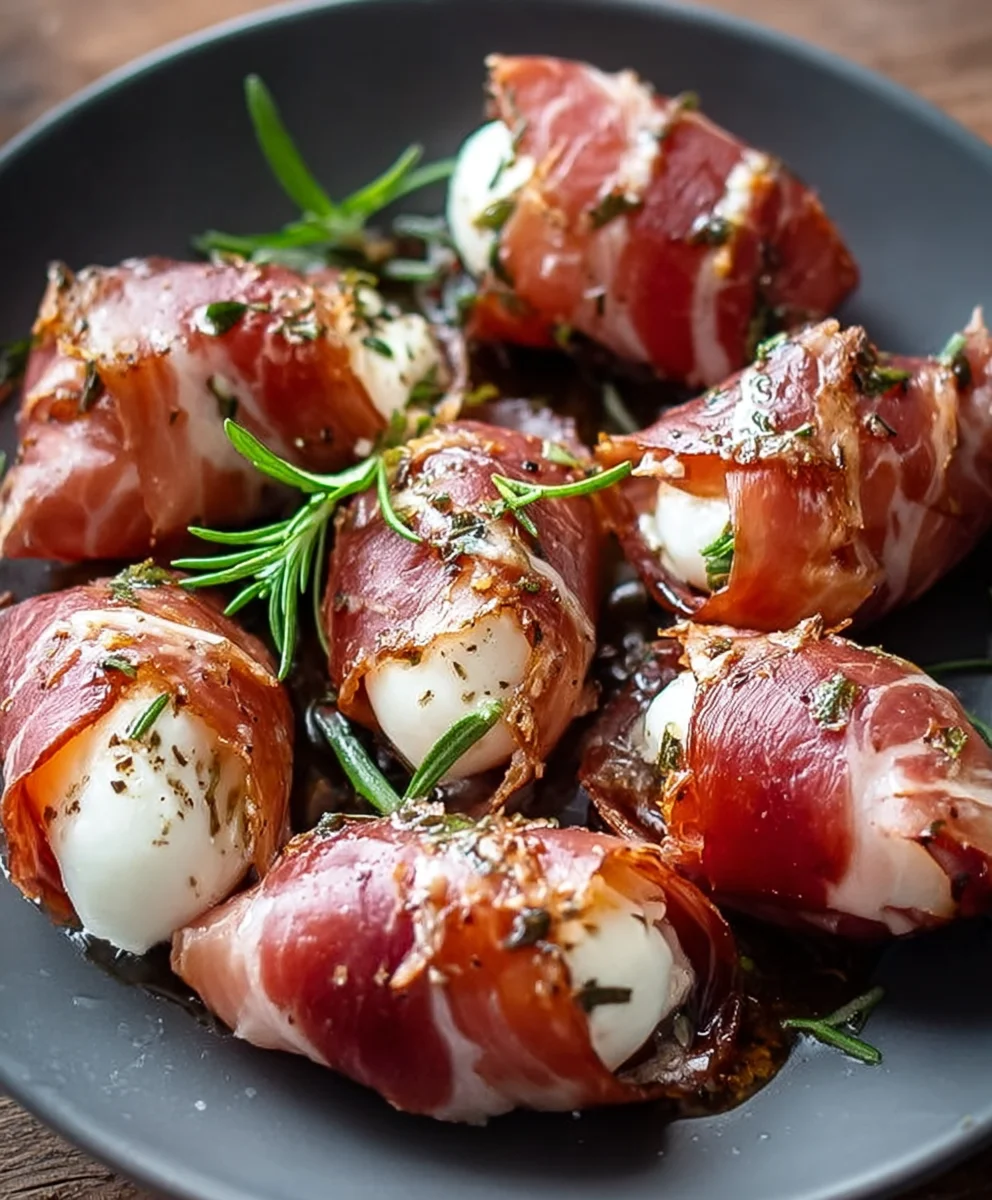 Beef Beef Prosciutto Mozzarella Bites- Easy Appetizer