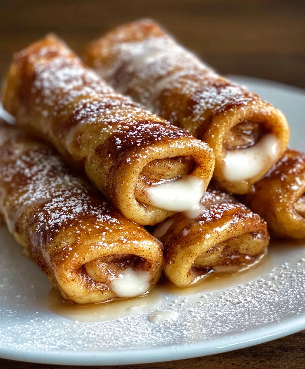 Cinnamon Roll French Toast Roll-Ups Delicious Easy Recipe