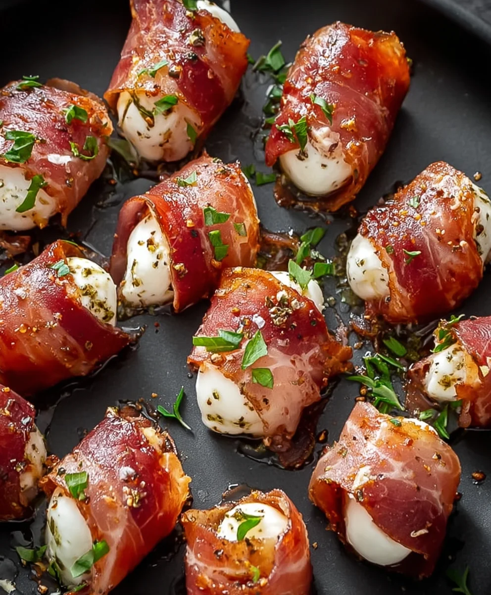 Beef Beef Prosciutto Mozzarella Bites- Easy Appetizer