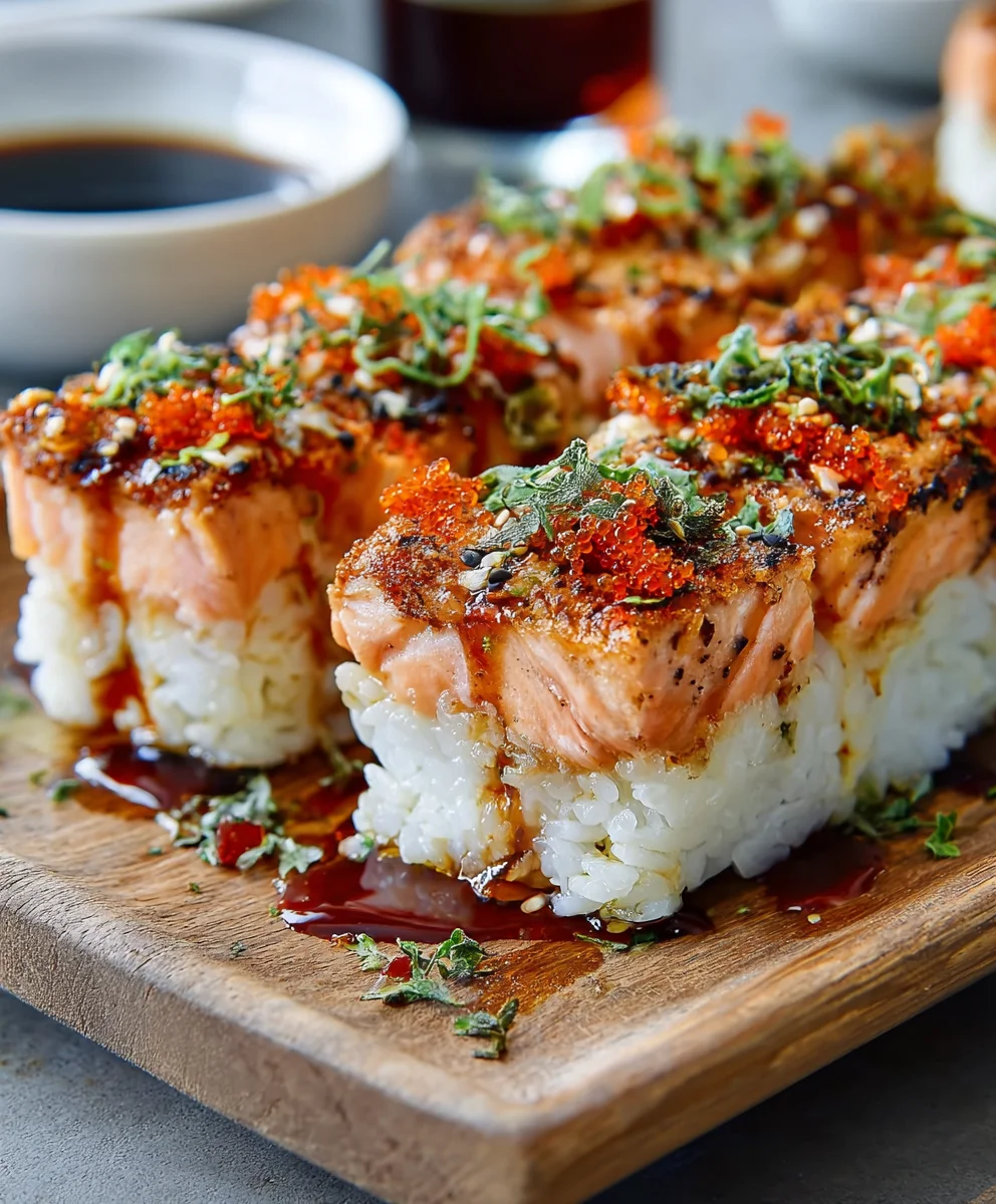 Spicy Salmon Sushi Bake-Easy Delicious Meal