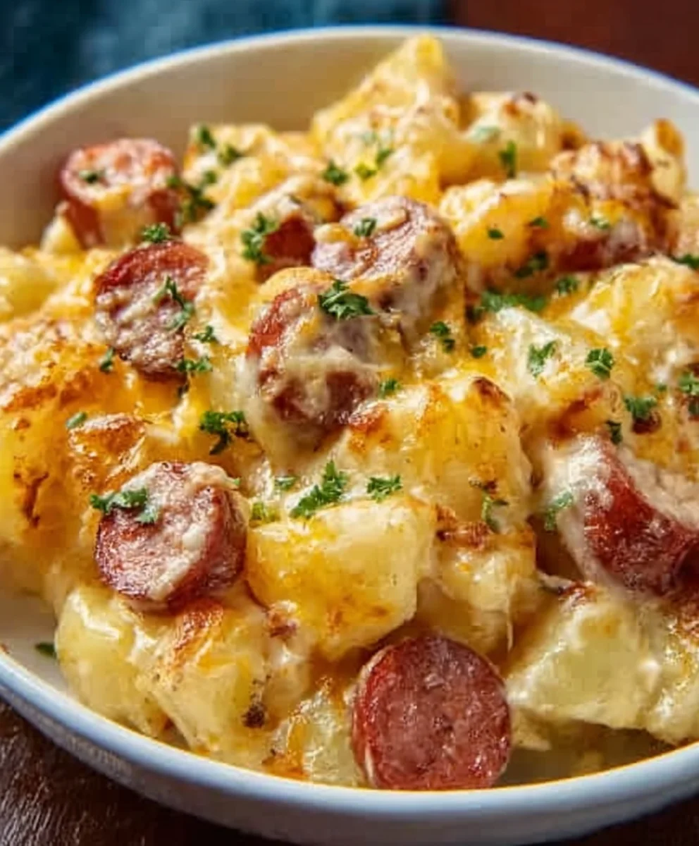 Cheesy Ranch Beef Sausage Potatoes-Easy Meal