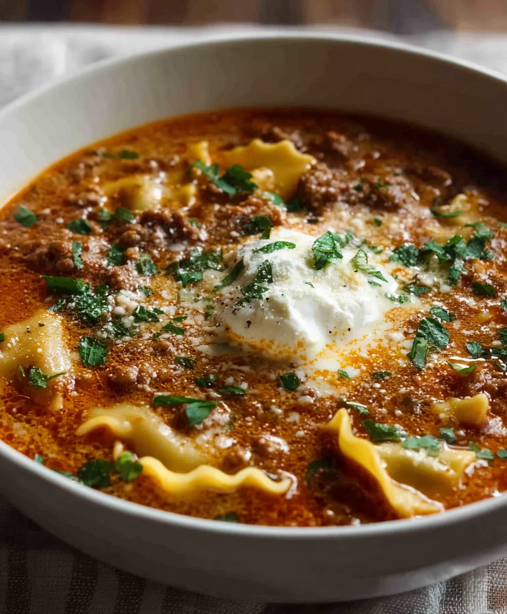 One Pot Lasagna Soup - Easy & Delicious Recipe