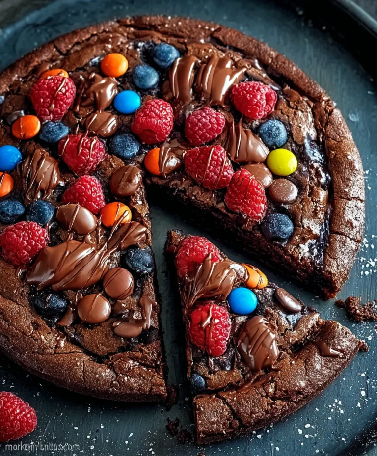 Decadent Chocolate Brownie Pizza – Pure Dessert Bliss