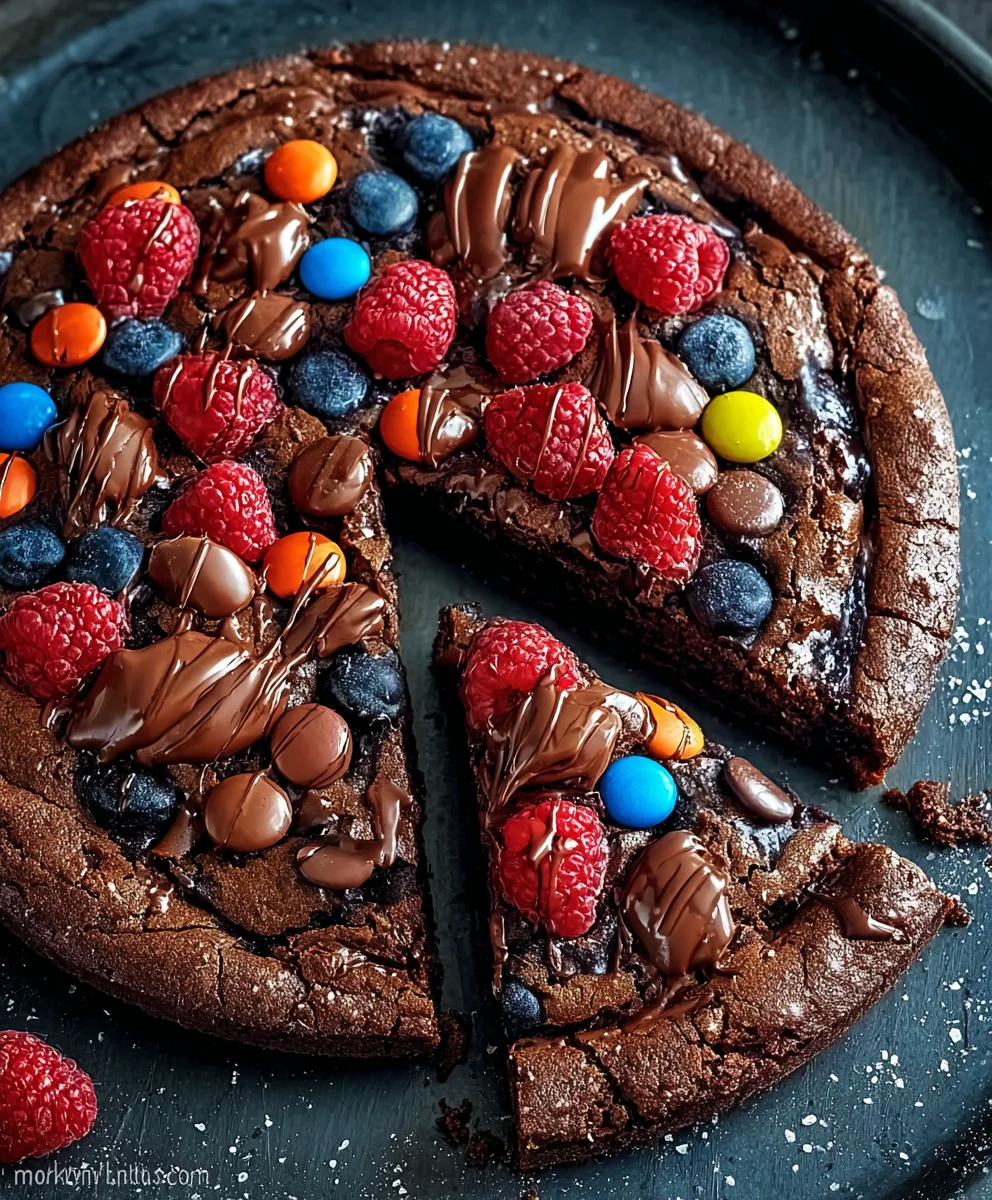 Decadent Chocolate Brownie Pizza - Pure Dessert Bliss