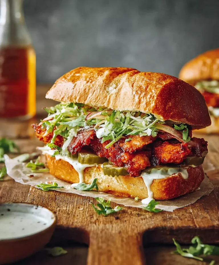 Spicy Baked Nashville Hot Beef Sandwich Recipe