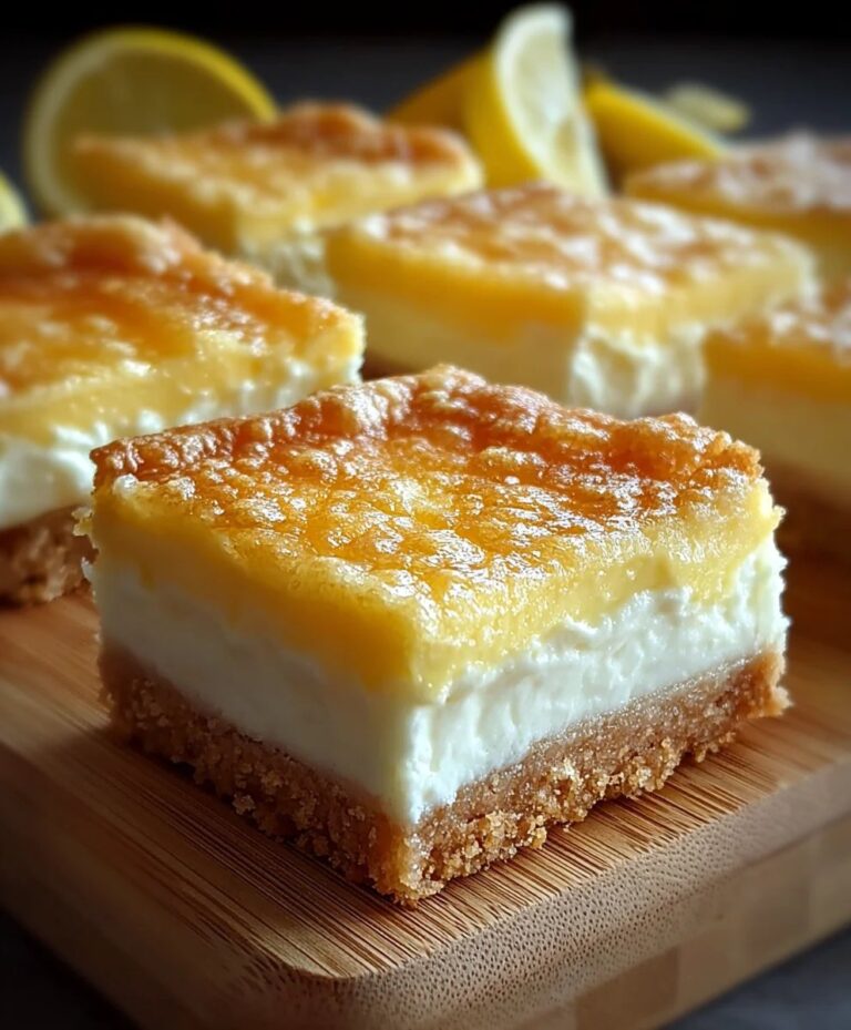 Easy Lemon Cream Cheese Squares- Sunshine Dessert
