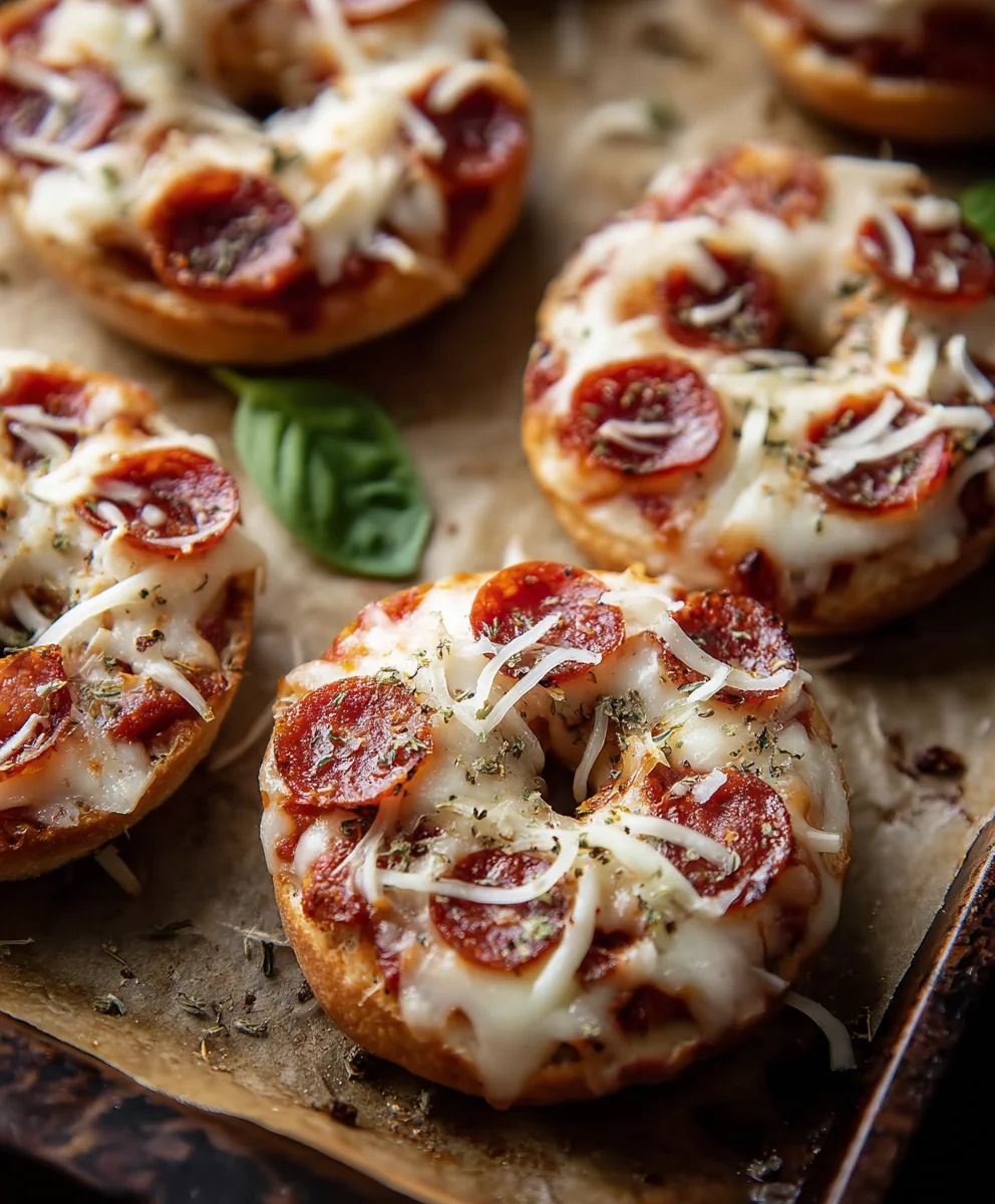 Easy Pizza Bagels-Quick Homemade Snack