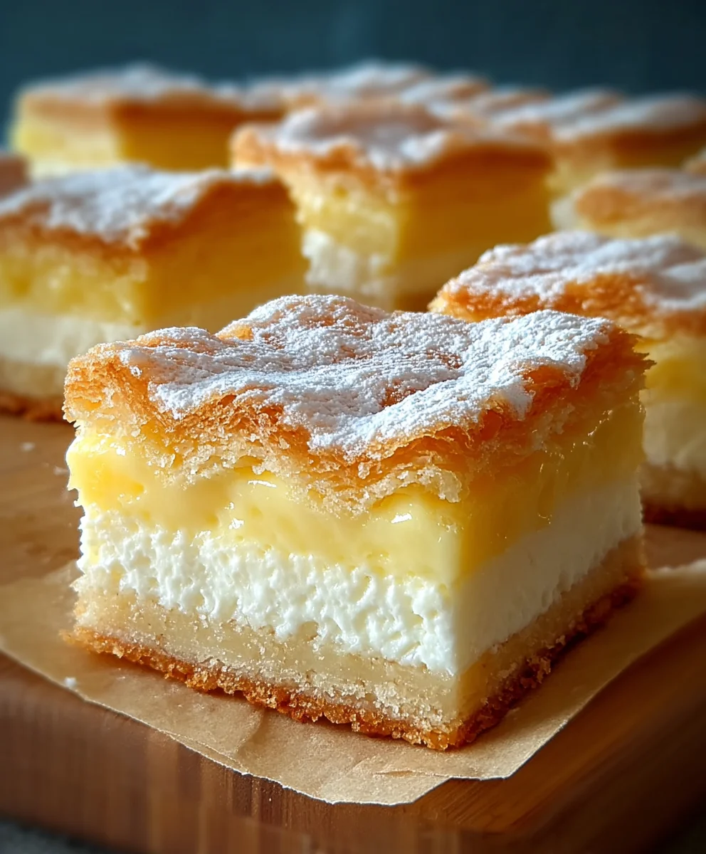 Easy Lemon Cream Cheese Squares- Sunshine Dessert