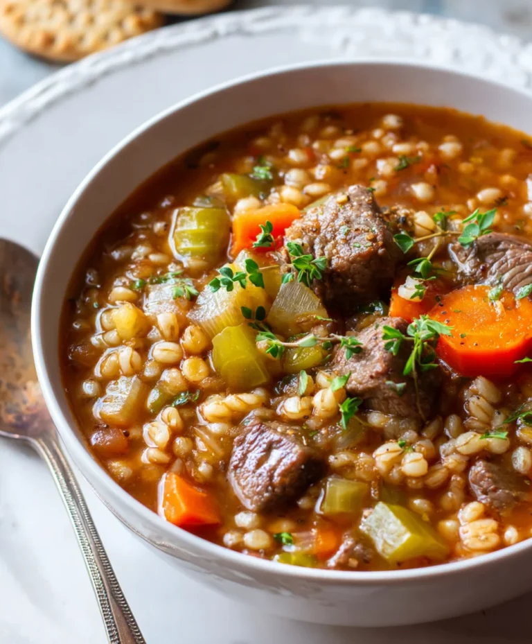 Hearty Beef Barley Soup Recipe – Delicious & Easy