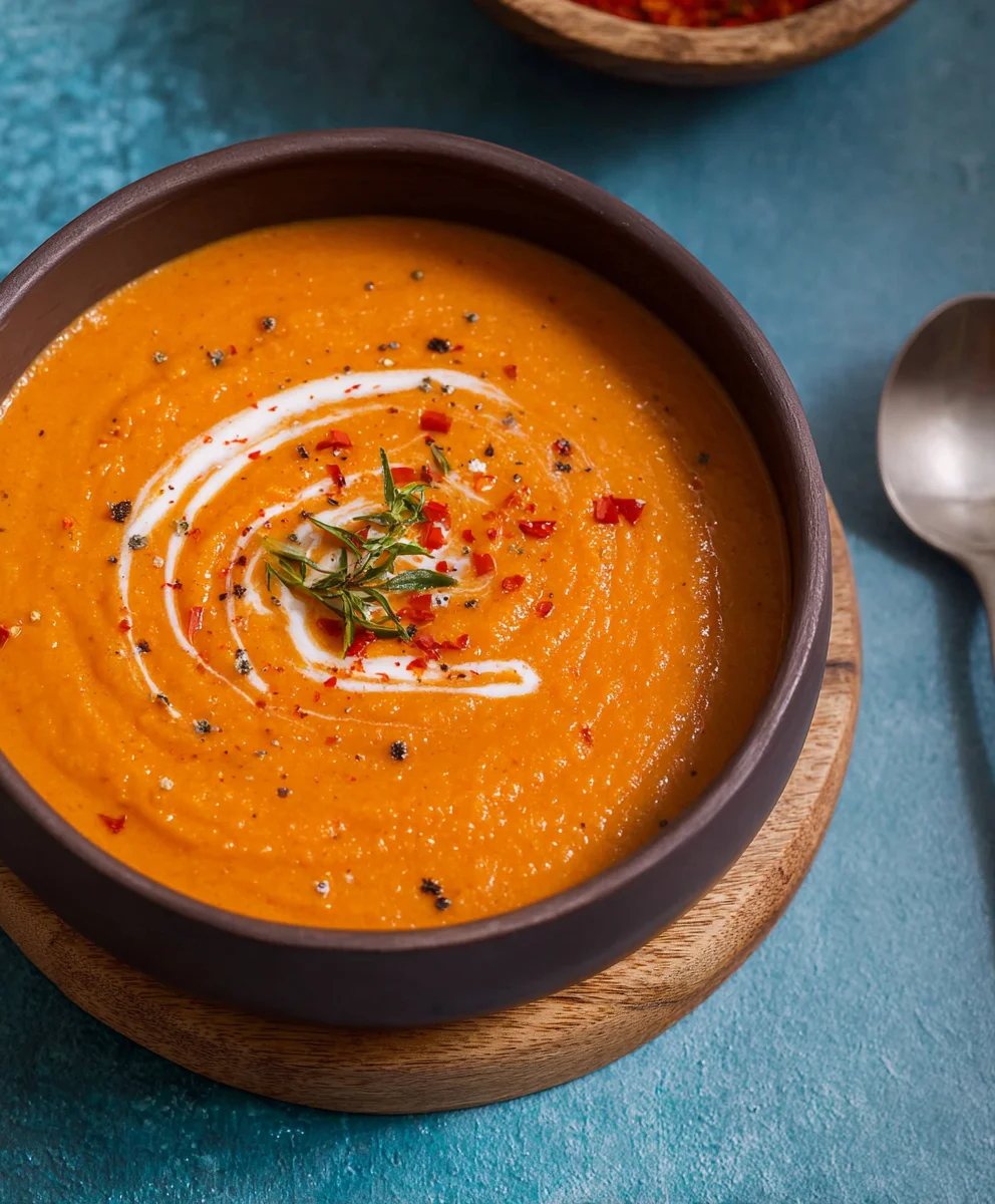 Creamy Roasted Vegetable Soup - Easy & Delicious