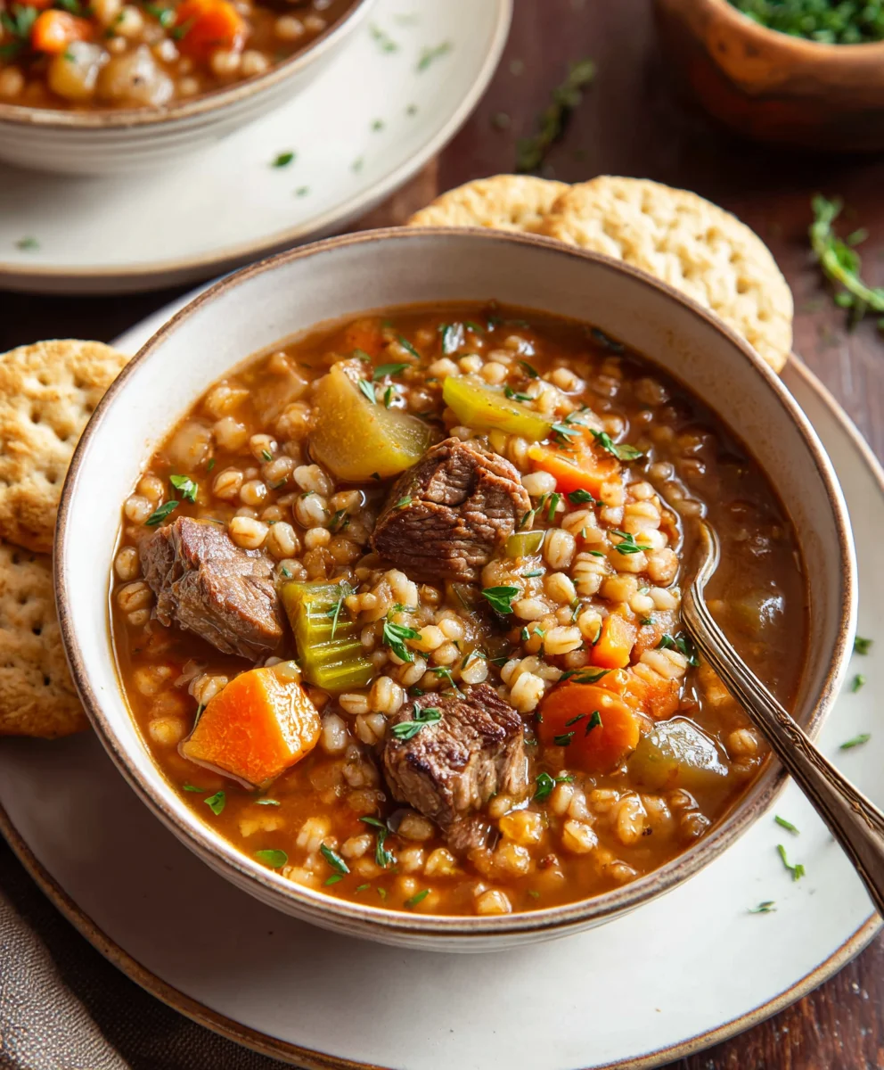 Hearty Beef Barley Soup Recipe - Delicious & Easy