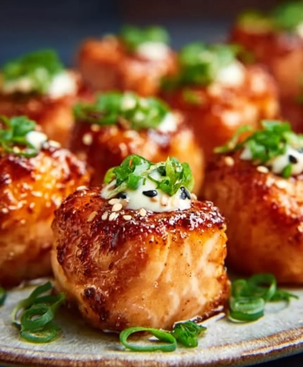 Bang Bang Salmon Bites - Easy Spicy Seafood Appetizer