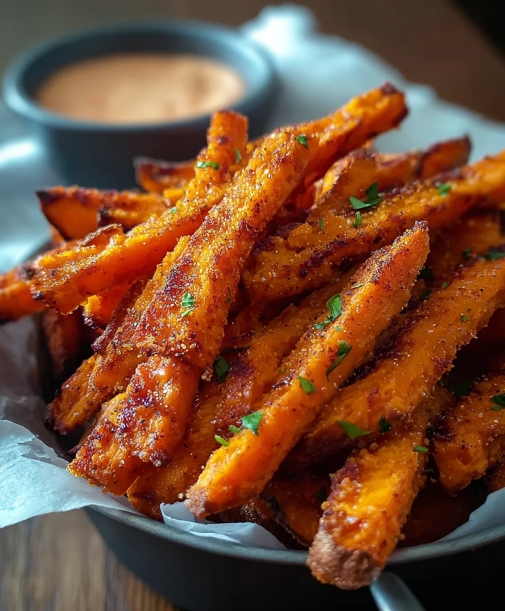 Crispy Oven Baked Sweet Potato Fries - Healthy Side