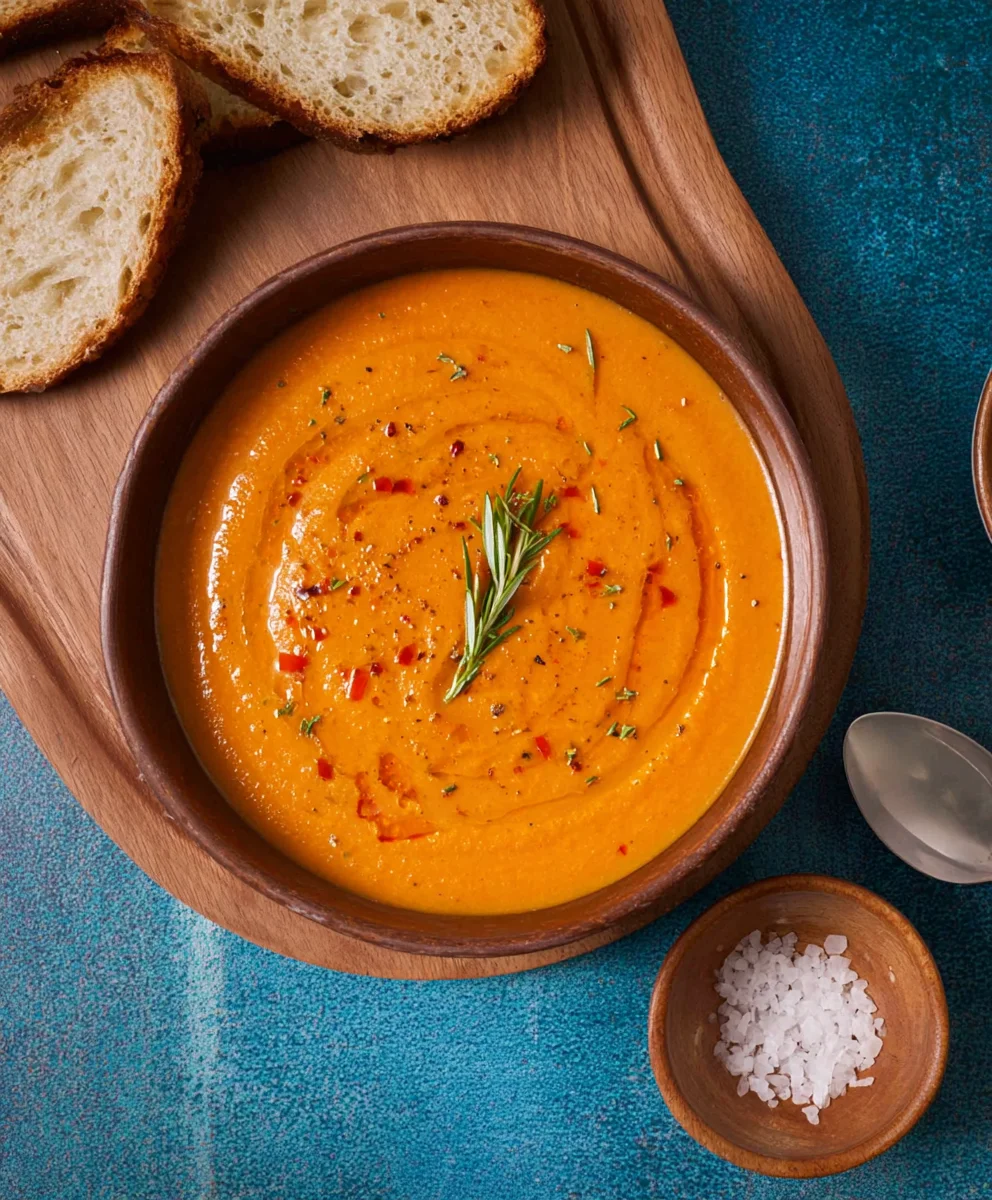 Creamy Roasted Vegetable Soup - Easy & Delicious