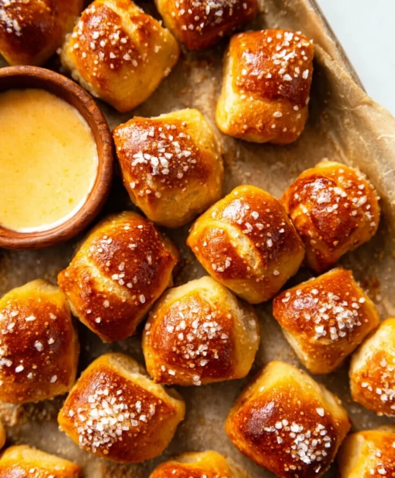 Buttery Soft Pretzel Bites- Easy Homemade Snack